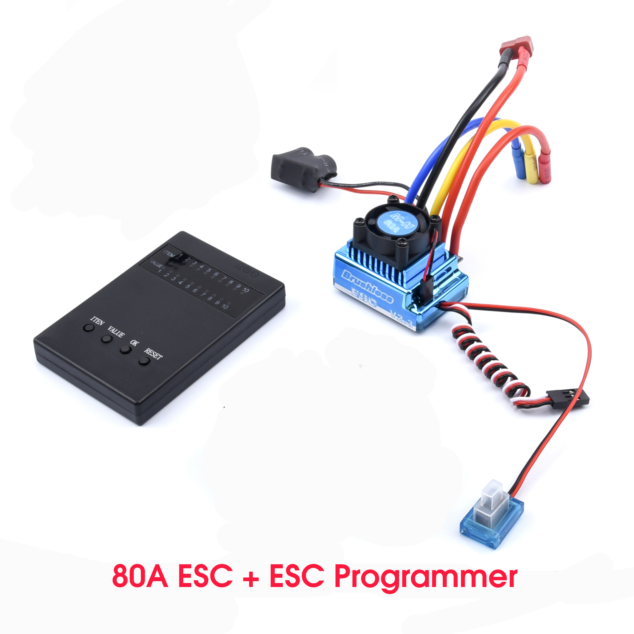 3650 2300KV / 3100KV / 3900KV / 4300KV / 5200KV Brushless Motor &amp; 45A 60A 80A 120A ESC Combo for 1:10 RC Car Boat Part: 45A ESC and Motor