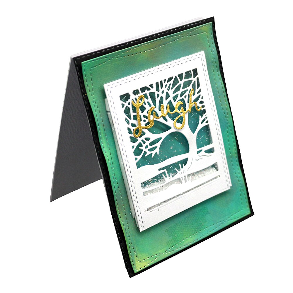 Rectangle Tree Stencils Embossing Metal Cutting Dies DIY Scrapbooking Embossing Photo Album Card Craft Paper Wedding Cards