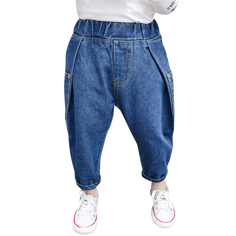Girls Jeans Solid Color Harem Jeans Kids Girl Toddler Children's Jeans Spring Autumn Children's Jeans Clothes