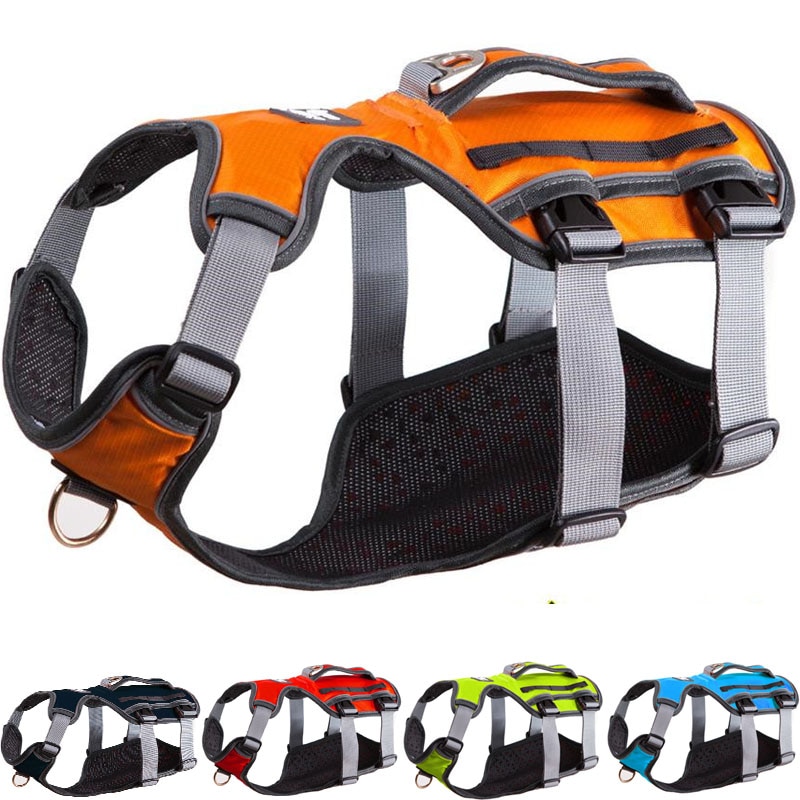 Hond Harness Training Vest Voor Medium Grote Honden Verstelbare Sterke Outdoor Avontuur Reizen Harnas Pitbull 8816