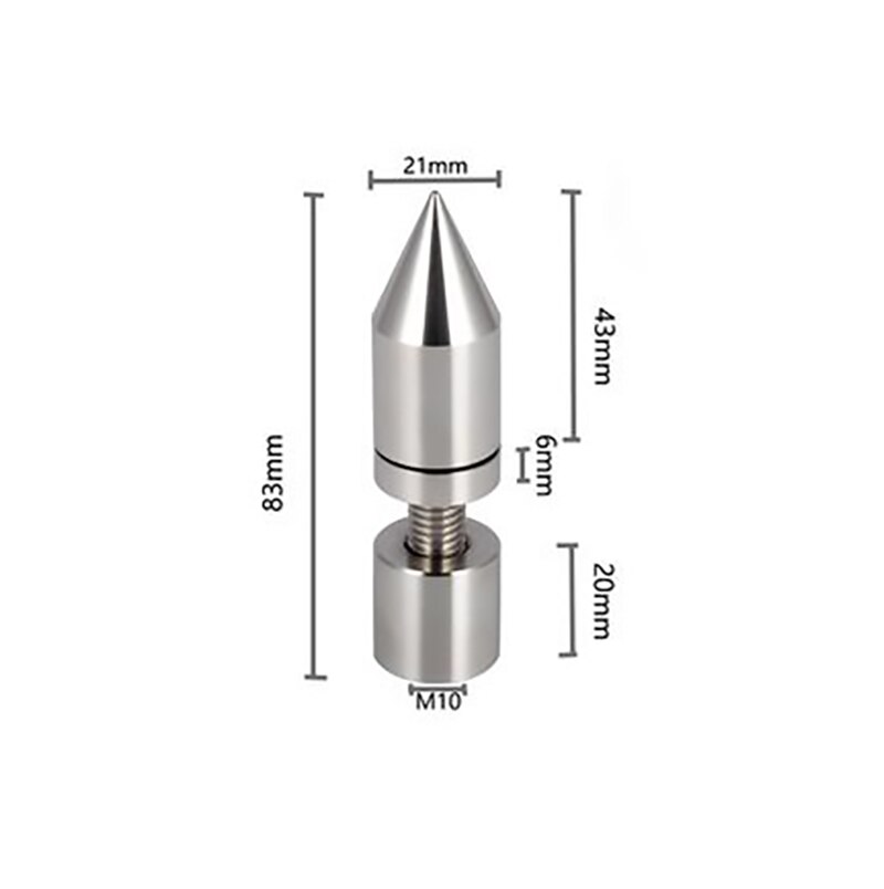 Lyele 316L Rvs Speaker Voet Nail High-End Audio Statief Schokdemper Voet Nail Pad: Blauw