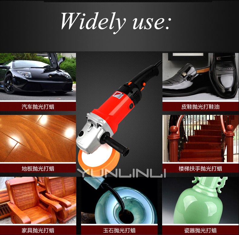 1400W Car Polishing Machine 6 Variable Speed Car Waxing Polishing Machine 220v Sealing Glaze Waxing Polisher LRX-180