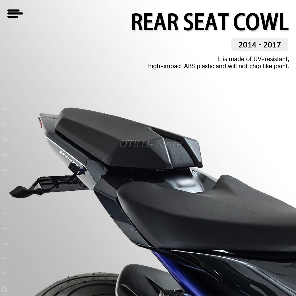 Neue MT 07 Motorrad Zubehör schwarz Sozius Hinten Sitzabdeckungs-haube Solo Sitz Gugel Für Yamaha MT07 MT-07