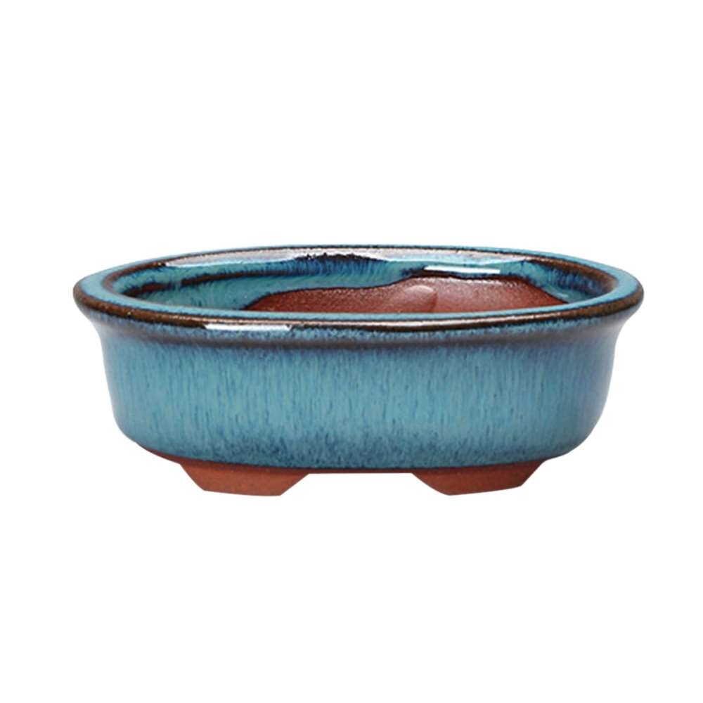 Chinese Style Bonsai Pots Breathable Stoneware Bonsai Pots With Holes Chinese Style Bonsai Training Flowerpot Ceramic Craft