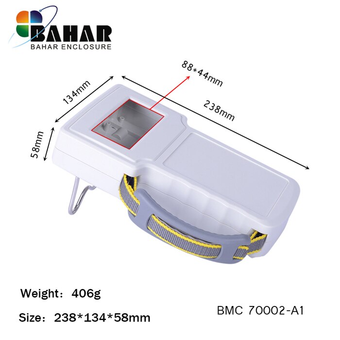abs plastic control box for electronics abs plastic handheld enclosures box house plastic electronic box case 238*134*58 mm: BMC70002-A1