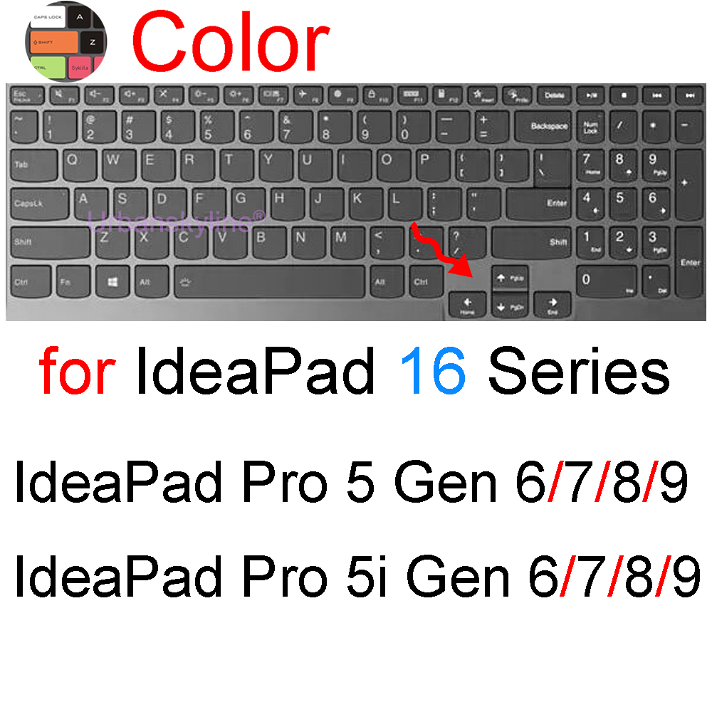 Tastaturabdeckung für Lenovo IdeaPad 3i schlank 3 Profi 5i biegen 5 1 1i Gen 9 8 7 6 14 15 15,6 16 17 Zoll Silikon-Schutzhülle: Rosa