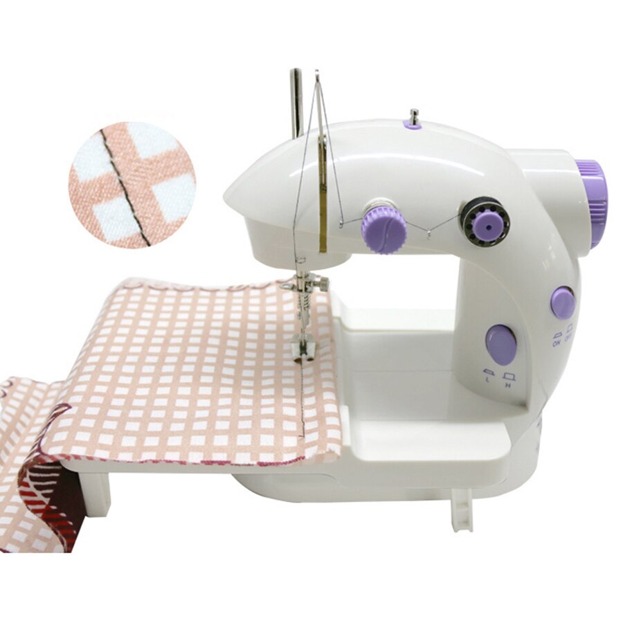 mini Macchina Da Cucire 12 Punti di Sutura per Cucire Uso Domestico EU/Spina DEGLI STATI UNITI Multifunzione Doppia Velocità di Doppio Filo Macchina da Cucire