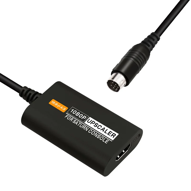 Hdmi-Omzetter Voor Sega Saturnus Ss 1080P Upscaler 4:3/16:9 Beeldverhouding Schakelaar S-Video-Ingang