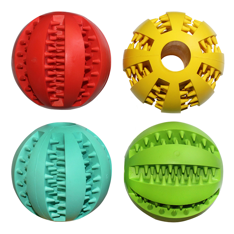 Speelgoed Voor Honden Rubber Hond Bal Speelgoed Puppy Grappige Hond Speelgoed Voor Pet Puppies Grote Honden Gebitsreiniging Snack Bal speelgoed Huisdier Producten