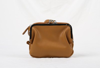 vintage clip shell women shoulder bags messenge bag luxury pu leather female crossbdoy bag lady chic small purses: brown