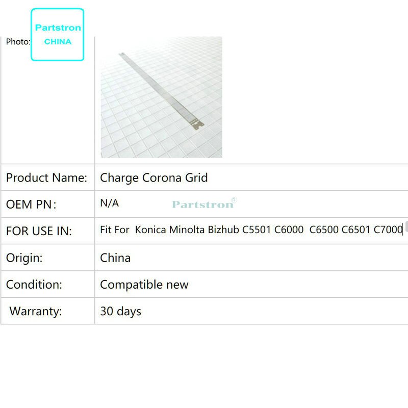 Lange Lebensdauer Ladung Corona Netz Für Höhle einsatz in Konica Minolta Bizhub C5501 C6000 C6500 C6501 C7000 Kopierer Teile