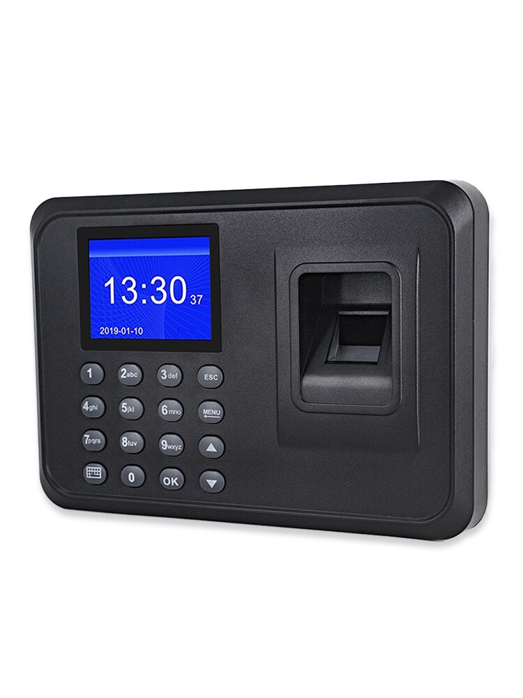 Multi-language Fingerprint Time Attendance System Clock Recorder Employee Recognition Recording Device Electronic Machine