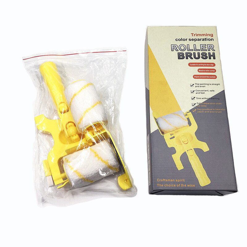 Wall Ceilings Clean Cut Proffesional Paint Rollers Multifunctional Paint Brush Roller Paint Edger With Brush Tool For Home Room: Long Shank And Pack