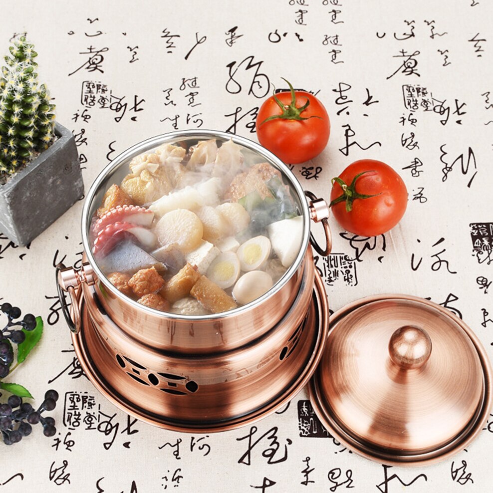 304 Stainless Steel Alcohol Stove Single Small Pot Home Alcohol Stove Pot Hotel Self-Service Dry Pot Small Saucepan