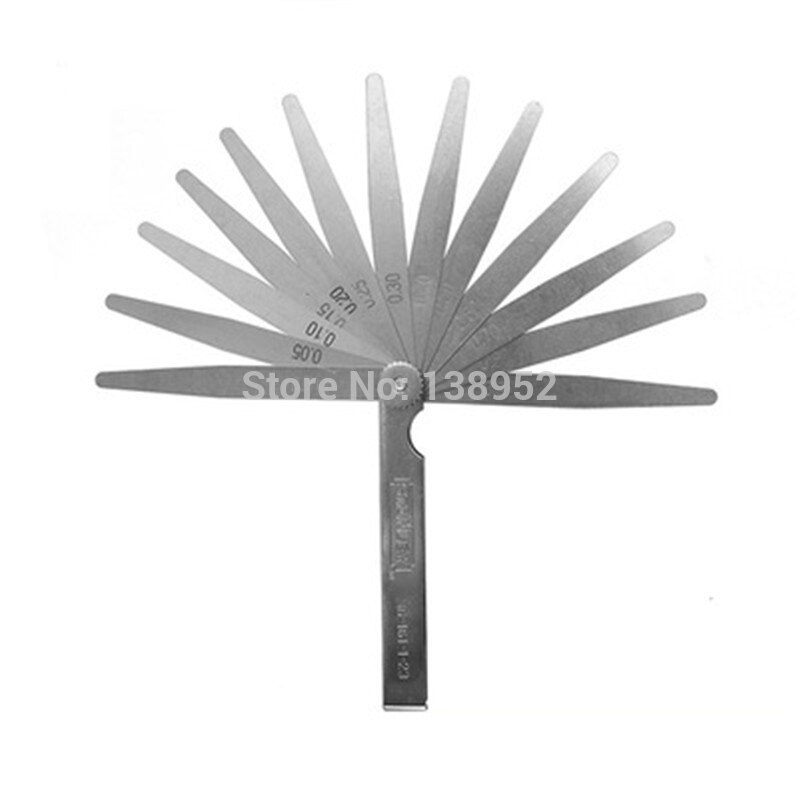 Useful Metric Measurement 0.05 to 1mm 13 Blade Thickness Gap Metric Filler Feeler Gauge Measure Tool