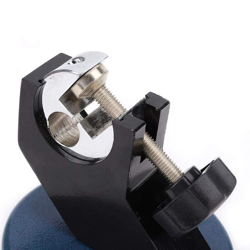 Precision Micrometer Holder Stand, Adjustable Cast 0-100mm Micrometer Stand Bracket Round Base for Screw-Thread Outside Micromet