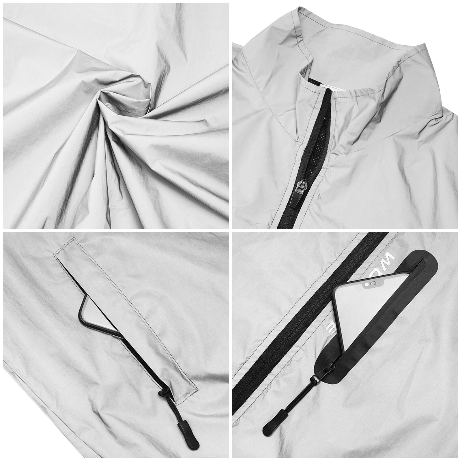 Waterproof Windproof High Visibility Reflective Jacket Coat Outdoor Night Sports Running Cycling Jacket