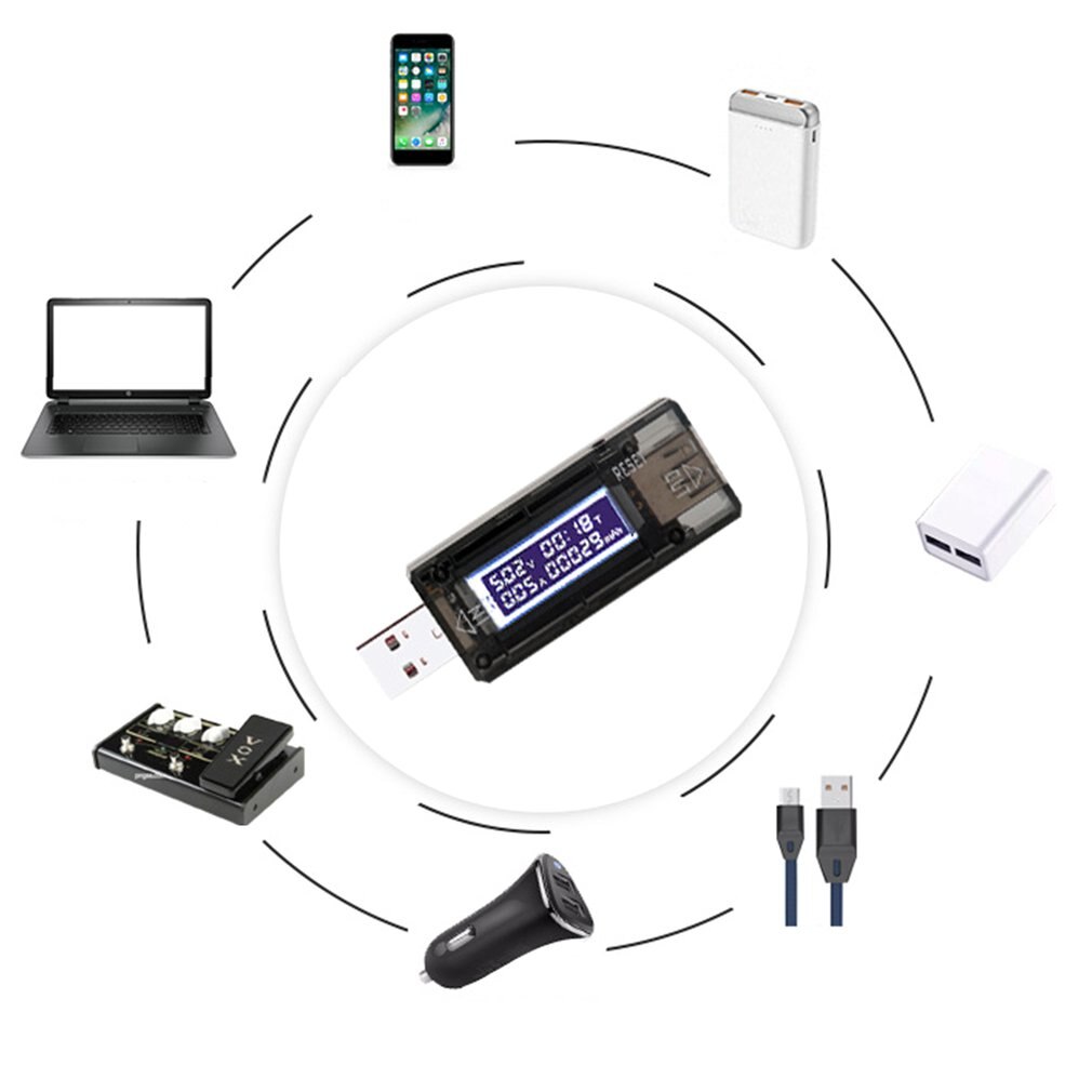 USB Tester DC Energie Meter 3V-9V Digital Voltmeter Voltimetro Volt Meter Energie Bank Wattmeter Spannung Tester arzt Detektor