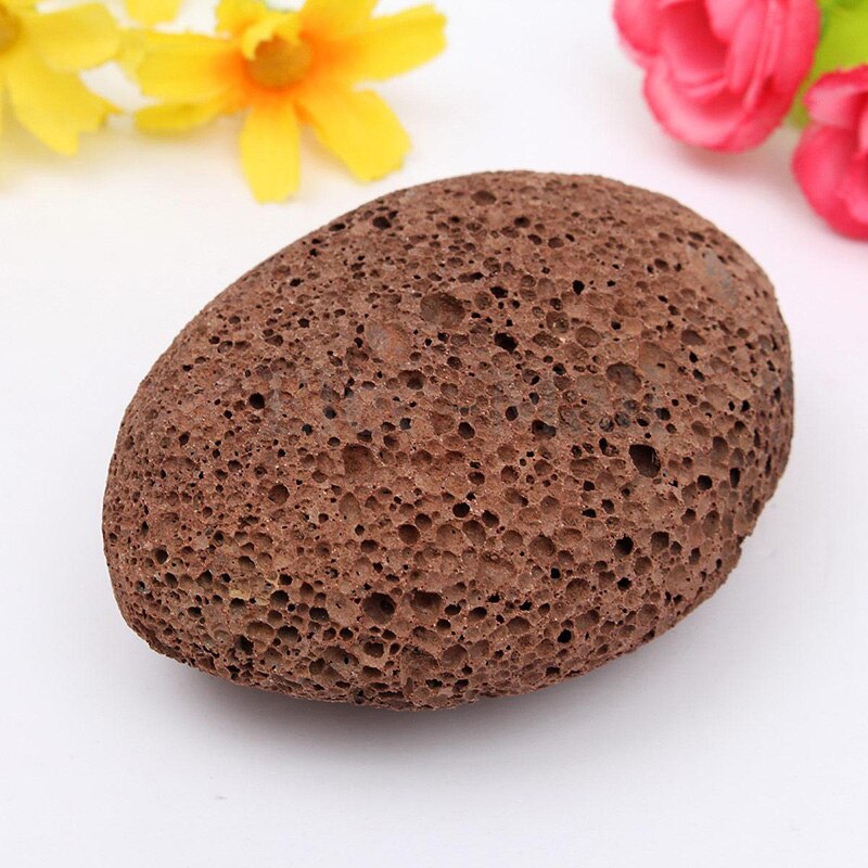 Cepillo de masaje con almohadilla de paleta Natural, piedra pómez de Lava, elimina la piel muerta, spa de masajes para pies M02267