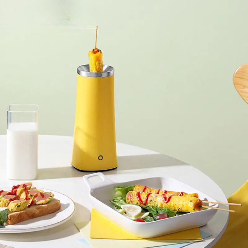 Máquina automática de cozinhar rolo de ovo subindo aquecimento rápido antiaderente omelete salsicha padeiro cachorro-quente fabricante de café da manhã