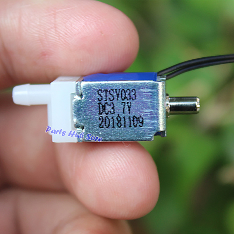 DC 3.7V Mini Electric Solenoid Valve Small Air Gas Valve Normally Open for Blood Pressure Monitor Electronic Sphygmomanometer