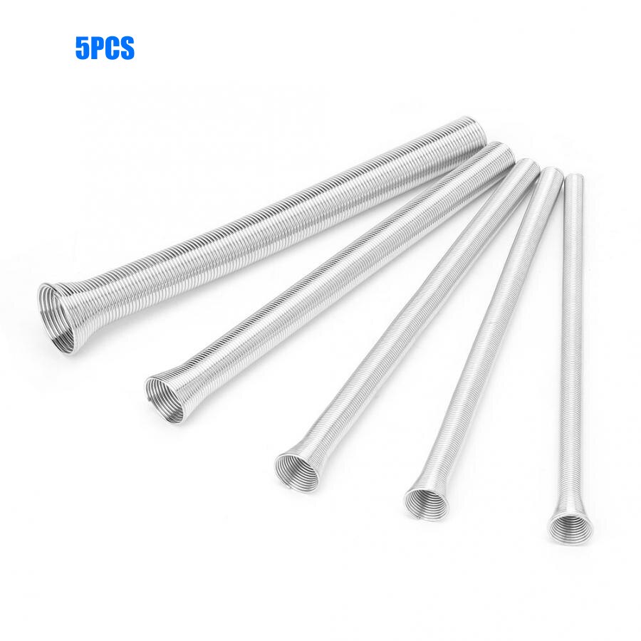 5Pcs 21cm Super Elastic Steel Spring Tube Bender PVC Electrical Wire Bending Pipe