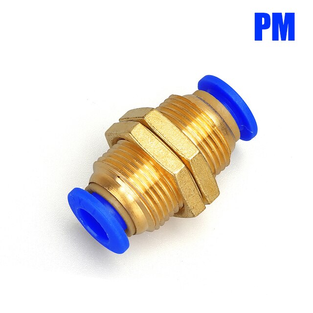 Złączka pneumatyczna złącze rury rury szybkozłącza powietrza wąż wciskany wąż 4mm 6mm 8mm 10mm 12mm PU PY PK PM PZA HVFF: PM / 10mm
