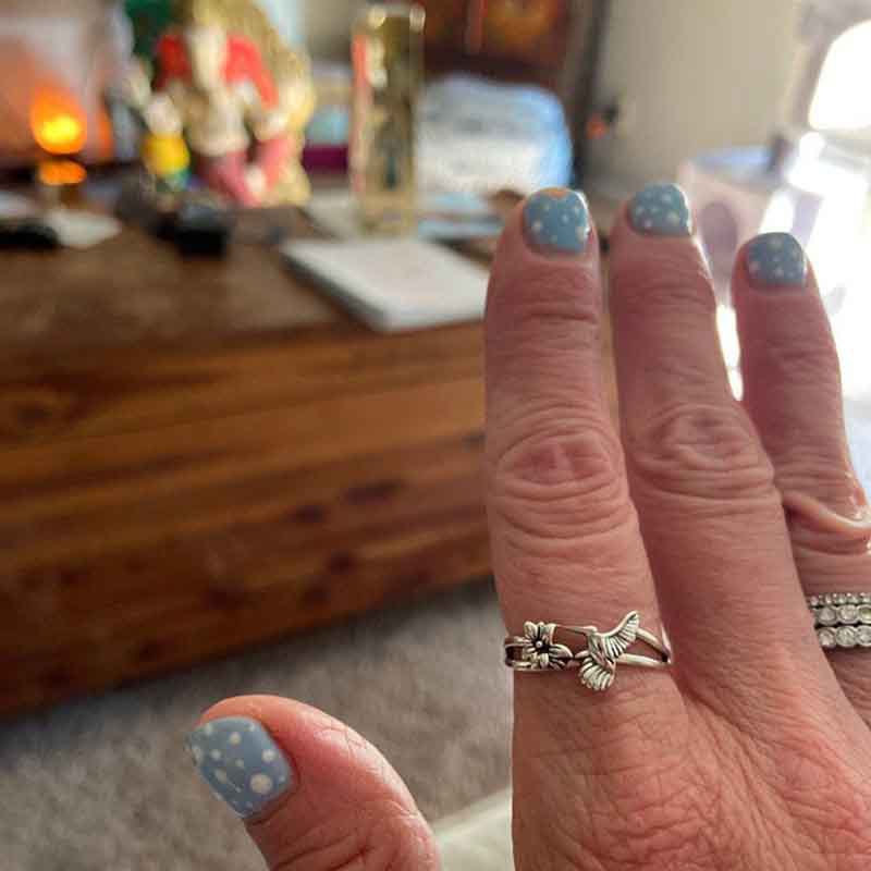 Vintage Daisy Vogel Bee Ringen Voor Vrouwen Retro Zilver Kleur Gothic Insect Animal Flower Ring Open Verstelbare Ring Bruiloft Sieraden