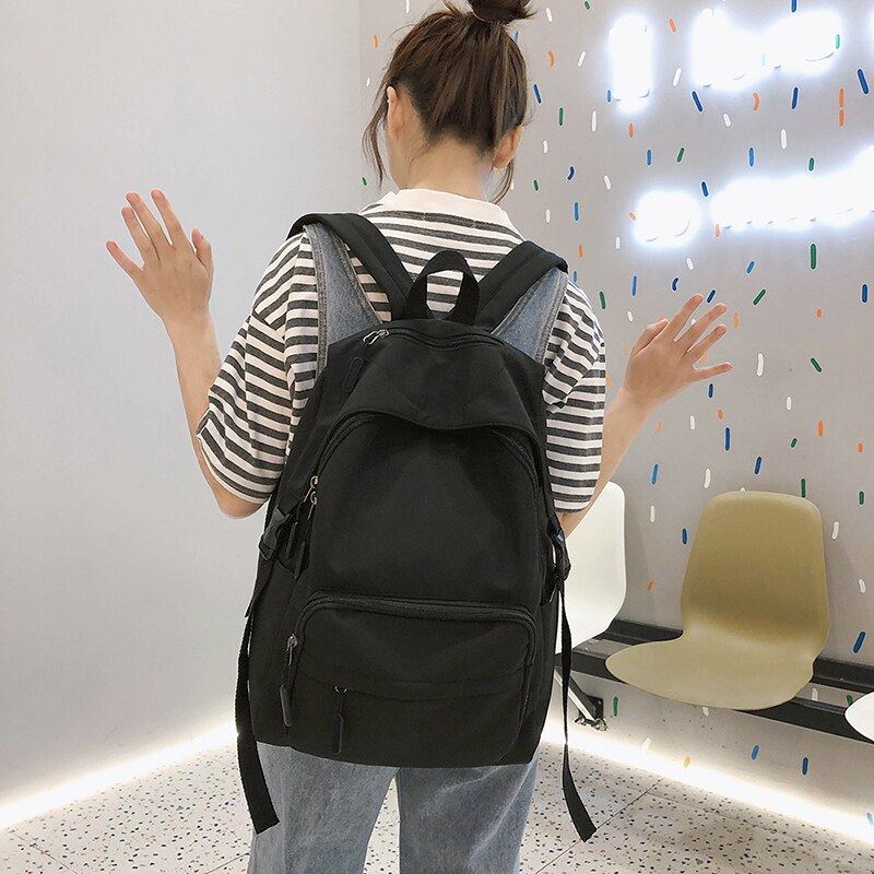 7 farben Nylon Rucksack Wasserdichte Bagpack lässig Rucksack shoudler zurück Pack Schule Taschen Für Teenager Mädchen Mochila Escolar