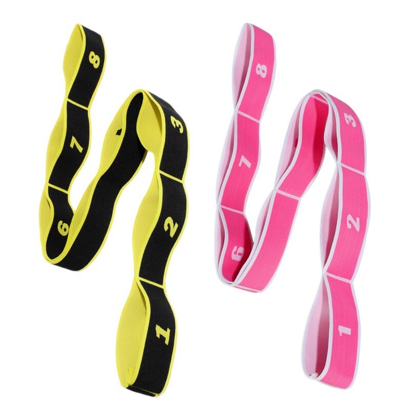 Bande de traction de yoga en nylon et latex, réglage de la force à plusieurs niveaux, yoga, pilates, gym, fitness, exercice, bande élastique multifonctionnelle