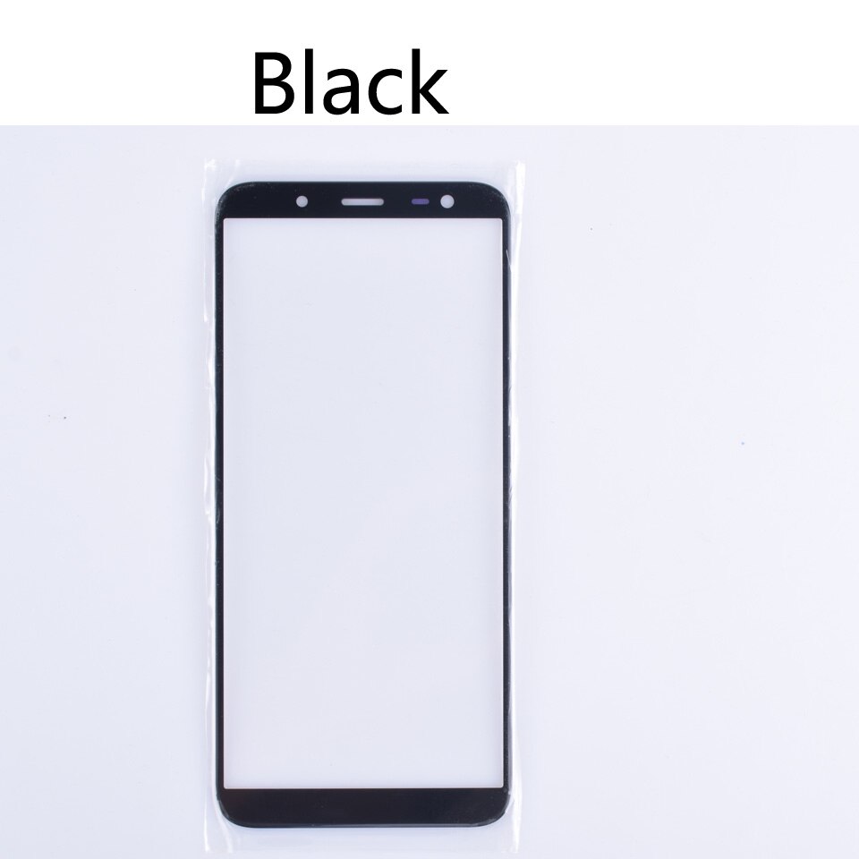 J6 Voor Samsung Galaxy J6 J600 J600F J600G SM-J600F/DS SM-J600G/DS Touchscreen Outer Glas LCD Front touchScreen Lens 5.6&quot;: Black-No tool