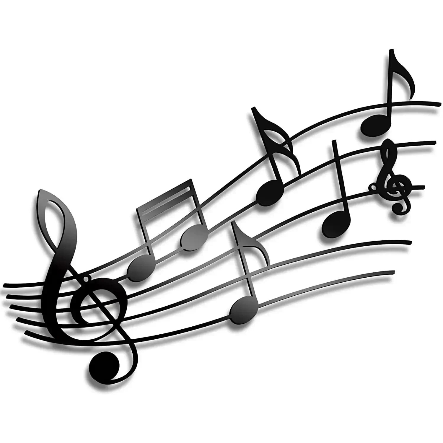 Muzieknoot Muur Decor Metalen Muzieknoten Muur Kunst Muziek Thema Opmerking Decor Vintage Hangende Muur Teken Metalen Bord Home Decor