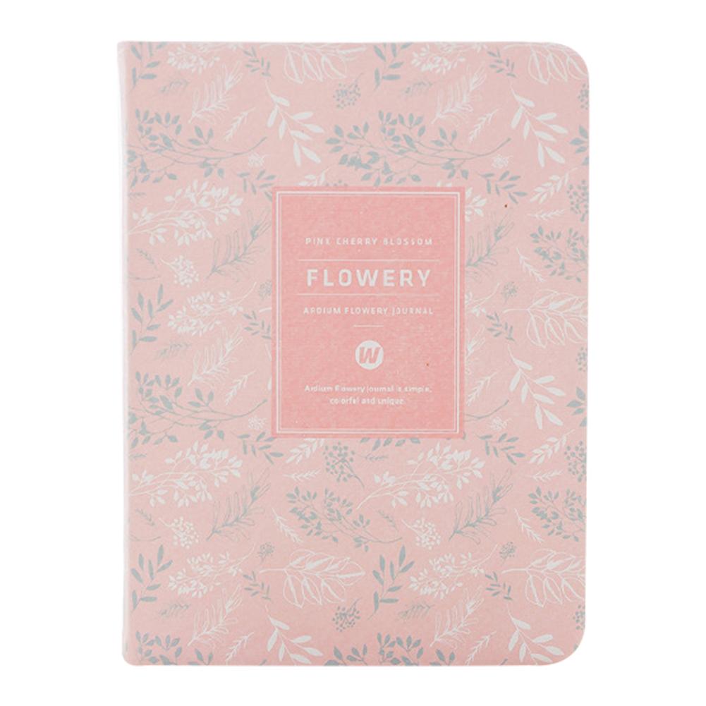 Planlægger ugentlig månedlig planlægger blomsterovertræk ugentlig planlægger kalenderplan kawaii vintage blomst stilfuld stil 96 ark: Lyserød