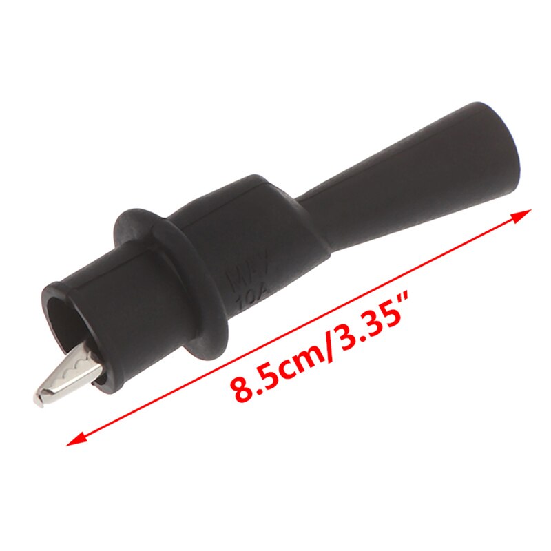 2 Stuks Geïsoleerde Multimeter Test Lead Meter Alligator Clip Krokodil Klem Probe Rood + Zwart Voor Test Tool Accessoire