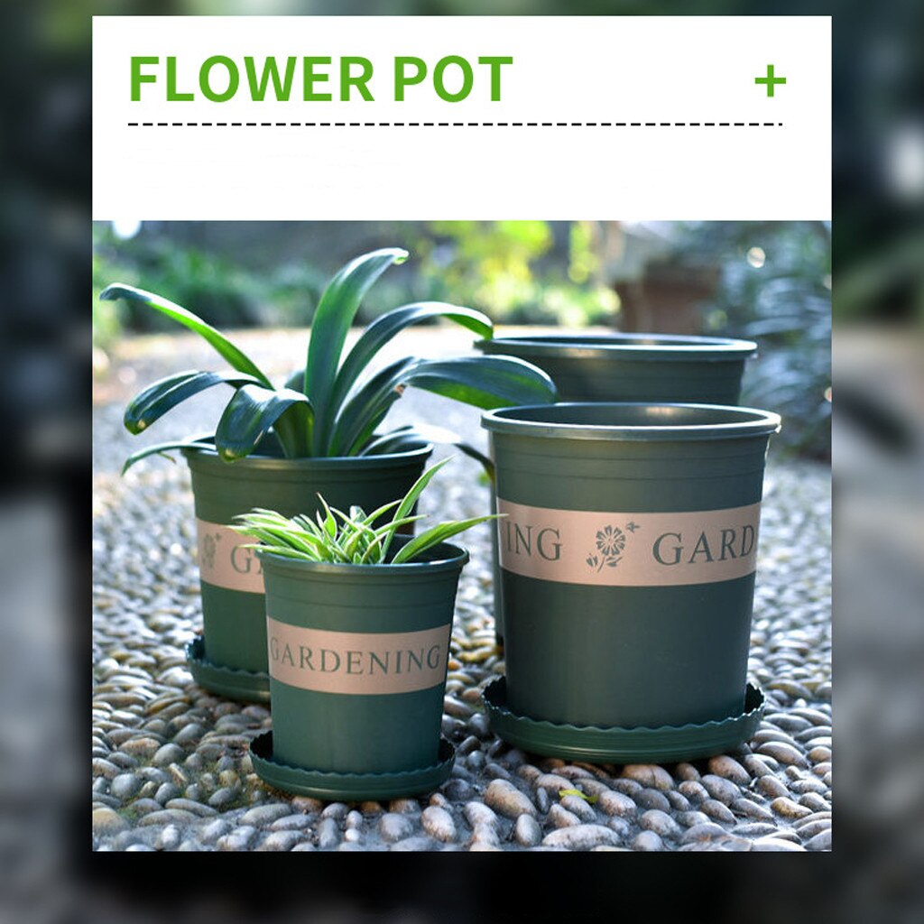 1 gallon nursery flower pot outdoor vegetable flower plant plastic flower pot garden 3 pack nursery flower pot home garden FD