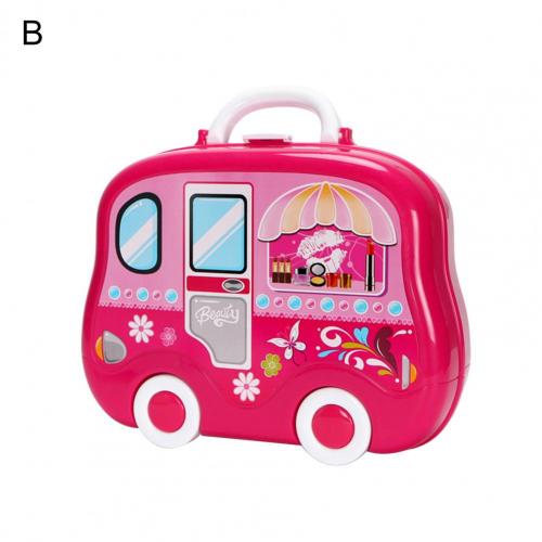 Pretend Play Speelgoed Onderhoud Kit Bus Shape Praktische Vermogen Plastic Beauty Accessoires Ouder-kind Interactief Spel Speelgoed: B