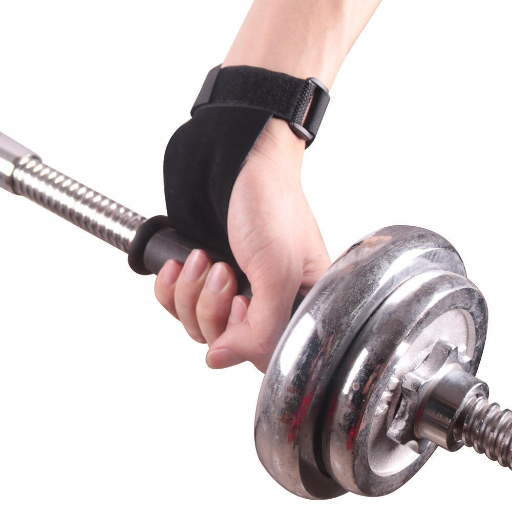 1pair Weight Lifting Gloves Training Gym Grips Fitness Glove Women Men Bodybuilding Gymnastics Wristbands Hand Palm Protector