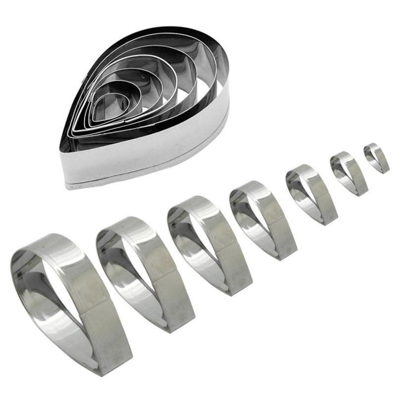 7pcs Stainless Steel Cookie Cutter Cake Biscuit Baking Mold Kitchen Bakeware Tools Cake Decorating Kitchen Baking Tool