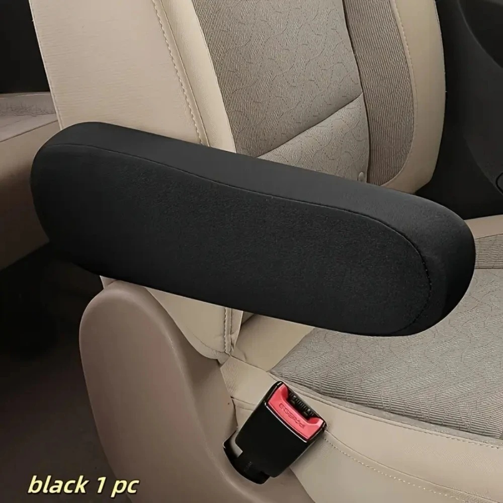 1PC Car armrest cover universal truck small armrest cover cloth easy to clean interior modification truck supplies protection: black