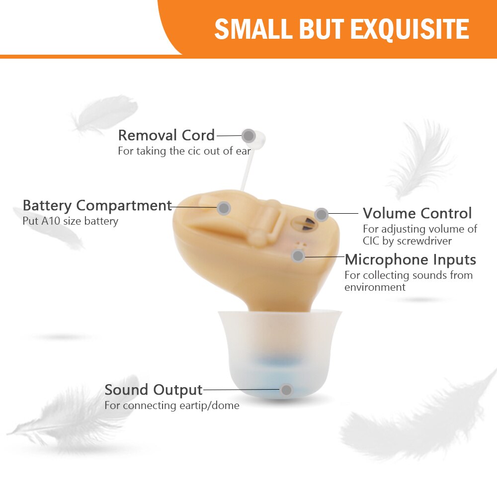 Beste Mini Cic Hoortoestel Onzichtbare Hoortoestellen Geluidsversterkers Winkelen