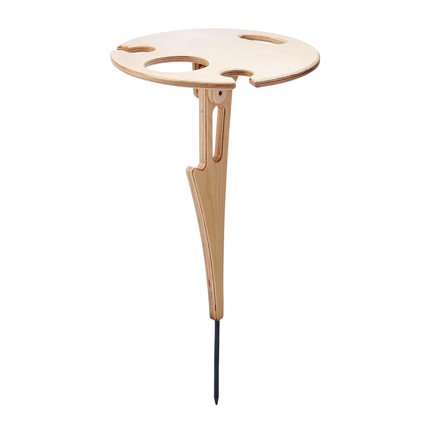 Outdoor Wijnrek Gazon Wijnrek Draagbare Outdoor Picknick Wijnrek Outdoor Wijn Tafel Met Opvouwbare Ronde Desktop: A