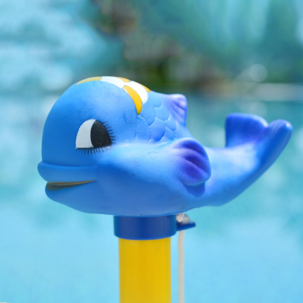 Mini Cartoon Eend Walvis Vis Schildpad Hoofd Drijvende Zwembad Thermometer Ouder-kind Outdoor Interactieve Grappig Speelgoed Games