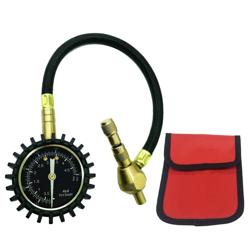 Car Tyre Pressure Gauge Manometer Barometer Rapid Deflator Dial Diagnostic Tool