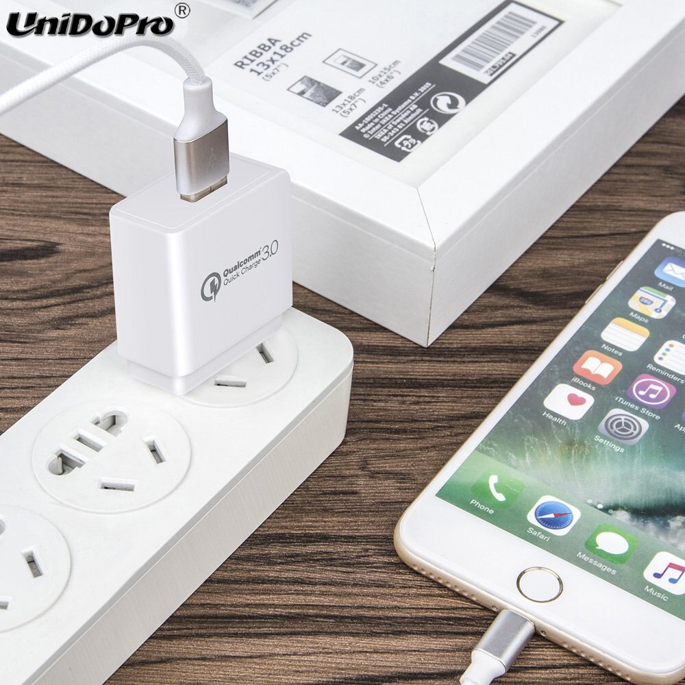 UNIDOPRO Quick Charge QC 3.0 18W US EU Plug AC Charger for Acer Iconia A1-713HD A1-713 B1-720-L864 B1 B1-A71 A110 A100 Chargeur