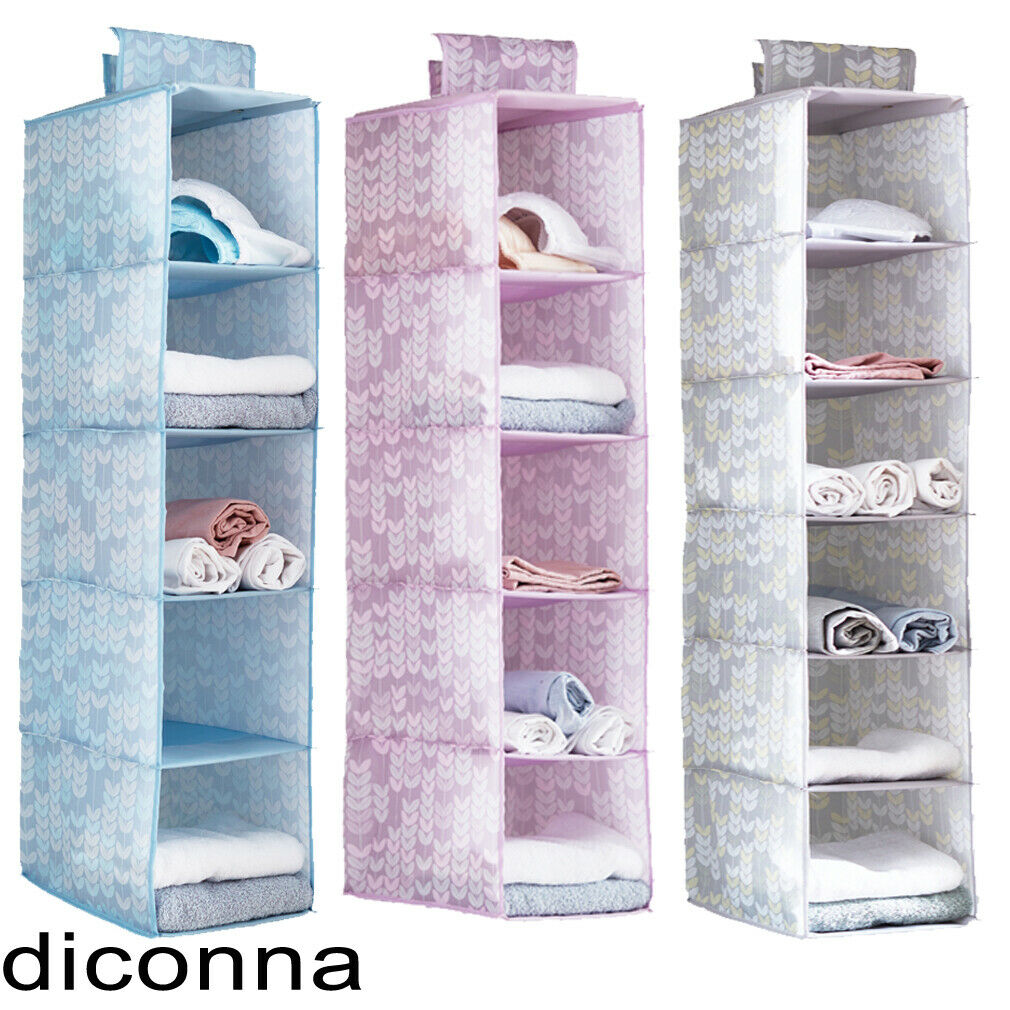 Sac de rangement suspendu multicouches | Type de tiroir plié intercalaire de garde-robe, organisateur cintre vêtements suspendus