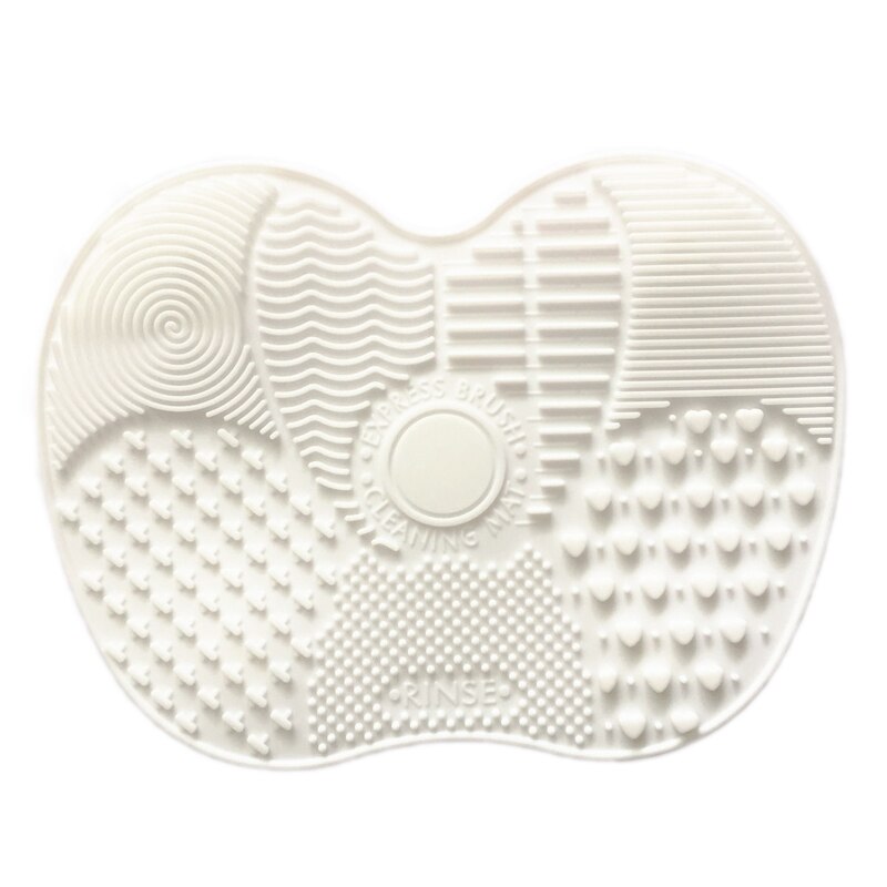Siliconen Brush Cleaner Cosmetische Make Up Wassen Borstel Gel Cleaning Mat Foundation Make-Up Borstel Cleaner Pad Scrubbe Boord Gereedschappen: White