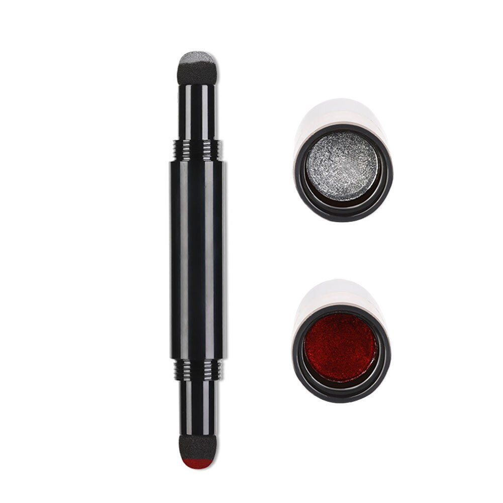 Stylo poudre à ongles effet miroir holographique Double tête coussin d'air stylo poudre bricolage décoration des ongles bâton éponge outils d'art des ongles: Bourgogne