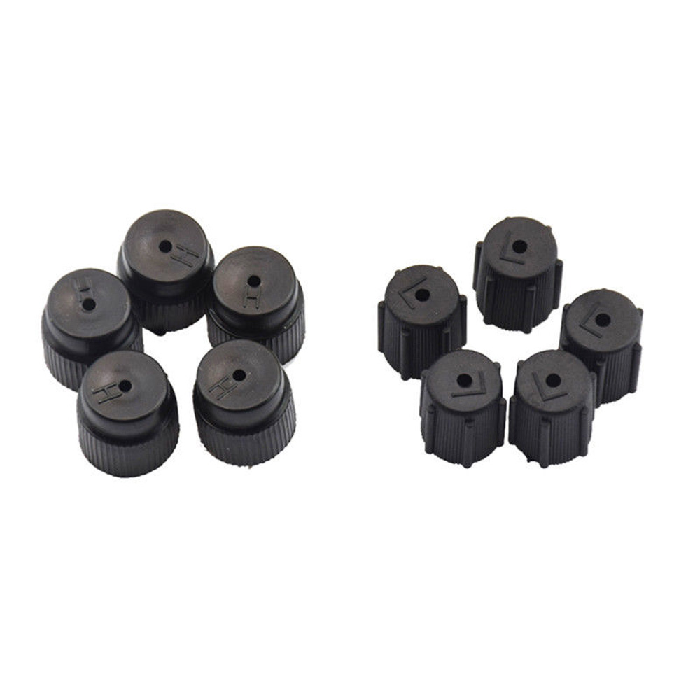 10pcs Universal Car Air Conditioning Cap Car R134a 13mm 16mm Ac System Cover Car High Low Side Dust Cap Auto Interior Accessorie