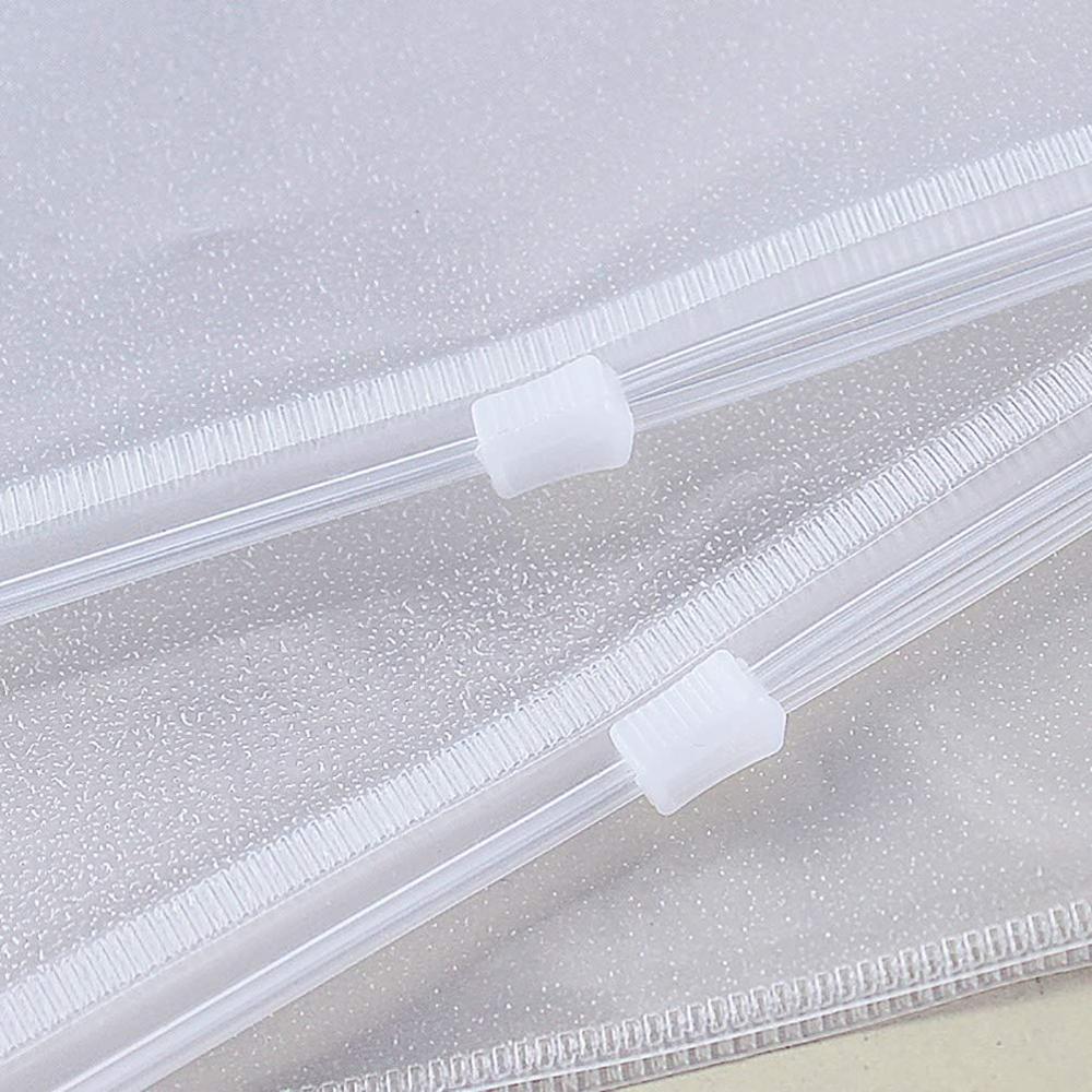 4 tamanho Transparentes Sacos De Arquivo Zíper A4/B5/A5/A6 Tamanho À Prova D' Água Bolsa de Arquivo de Documento de viagem de Negócios bolsa de armazenamento