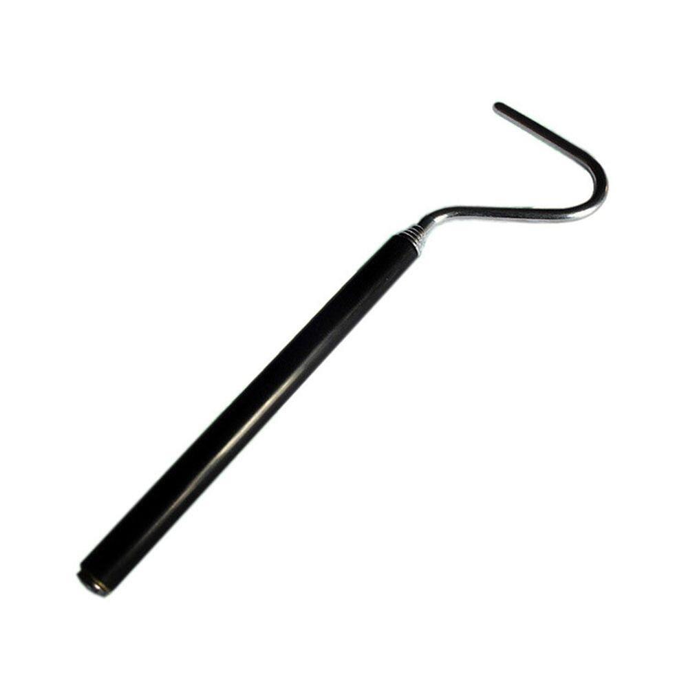 Snake Hook Retractable Snake Catching Tool Reptiles Stainless Steel Hook Accessories Camping Anti-snake: Black